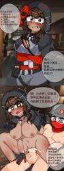 1boy 1boy1girl 1girl ahsarah_guard_soldier_(delta_force) chinese_text delta_force dominant_female genderbend genderbent genderswap genderswap_(mtf) hetero riding_penis saeed_(delta_force) straight