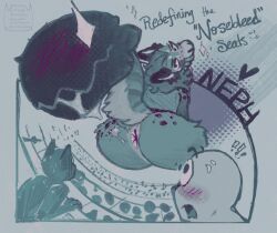 ailurid anthro anus ass big_butt blue_background blush bodily_fluids extreme_size_difference forked_tongue green_theme group hi_res human hybrid kaiju larger_anthro larger_male leopard_seal licking licking_lips licking_own_lips looking_back macro male male_anthro mammal marine monster nonbinary_(lore) open_mouth pinniped presenting presenting_hindquarters red_panda saliva saliva_on_butt seal seats shocked simple_background sitting size_difference stadium surprised tail tail_mouth thick_thighs tongue tongue_out unusual_anatomy unusual_tail voraciousollie wide_eyed wide_hips