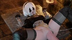 1boy 1girls 3d animated blender bouncing_breasts breasts erection female horse horsecock huge_cock interspecies male male/female nier nier:_automata no_sound penetration penis pussy sex stomach_bulge straight thebartender vaginal_penetration video yorha_2b zoophilia