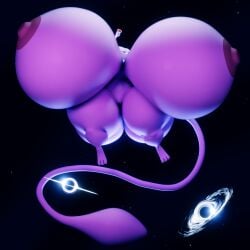 3_toes 3d_(artwork) anthro ass astronomical_hyper between_fingers big_breasts big_butt black_hole blender_(artwork) breasts darkdraketom digital_media_(artwork) feet female floating fur generation_1_pokemon genitals green_eyes hand_on_hip hi_res holding_object huge_breasts huge_butt huge_thighs hyper hyper_breasts hyper_butt hyper_thighs izabelle_(pelleelle) legendary_pokemon long_tail looking_at_viewer looking_down looking_down_at_viewer looming macro mew_(pokemon) navel nintendo nude pink_body pink_fur pokemon pokemon_(species) smile smug smug_face solo space star tail terra_macro thick_thighs toes vulva