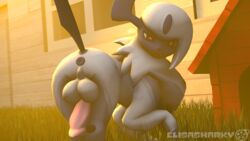 16:9 3d_(artwork) absol animal_genitalia animal_penis anus ass balls canine_penis digital_media_(artwork) elisasharky_(artist) feral genitals hi_res looking_at_viewer male nintendo outside penis pokémon_(species) pokemon pokemon_(species) pokephilia presenting presenting_hindquarters solo source_filmmaker video_games widescreen