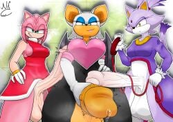 2d 2d_(artwork) 2d_artwork 3futas 3girls amy_rose anthro balls blaze_the_cat cock commission commissioner_upload from_below furry futa_only futanari holding_penis huge_cock intersex multiple_futa multiple_girls nekojaanai penis rouge_the_bat sonic_(series) sonic_the_hedgehog_(series) submissive_pov