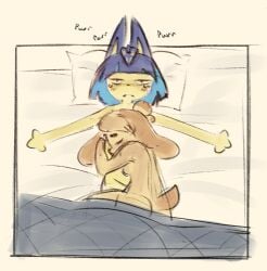 2d 2d_(artwork) after after_cum after_orgasm after_sex aftercare animal_crossing ankha ankha_(animal_crossing) canine cat_ears cat_girl comforting couple couple_(romantic) couple_sex cuddling cuddling_up_together dog_ears dog_girl feline girlfriend girlfriends homosexual hugging hugging_another in_bed isabelle_(animal_crossing) lesbian_couple nintendo sex_on_bed shih_tzu trashyy yuri