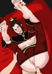 1boy 1girls anal anal_penetration anal_sex anus ass avatar_the_last_airbender azula blush breasts breasts_out brown_hair capitan_hentai clitoral_hood clothed_sex clothing exposed_ass exposed_breasts faceless_male feet feet_above_head feet_up fire_nation fire_nation_clothing foot_fetish foot_hold holding_feet holding_own_foot labia leg_hold legs_held_open legs_up lying_on_back male/female nail_polish nipples partially_clothed penis penis_in_ass pink_nipples plump_labia pulled_down_pants pulled_up_shirt pussy red_clothing red_nails royalty small_breasts smiling soles spread_legs toes uncensored uniform young