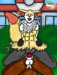 balls braixen breasts clitoris erica_the_braixen fanart female/male fox fox_girl furry knot knotted_penis mitsuthesune nipples pokémon_(species) pokemon pokemon_(game) pokemon_(species) pussy riding sex sheath vaginal_penetration