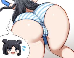 1girls all_fours alternate_version_available arched_back armwear artist_request ass ass_focus bent_over big_ass big_butt black_eyes black_hair blush braided_hair bubble_ass bubble_butt cameltoe cute dat_ass eyeshadow fairy_tail female female_focus female_only huge_ass large_ass long_hair makeup minerva_orlando on_all_fours open_mouth pale-skinned_female pale_skin panties presenting_ass presenting_hindquarters solo solo_female solo_focus striped_panties thick_thighs thighs topless topless_female voluptuous white_background