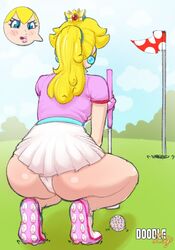 princess peach from mario (series) by doodledip
