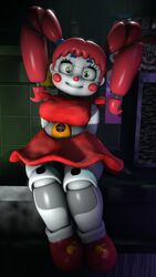 3d baby_(fnafsl) circus_baby circus_baby_(fnaf) circus_booby five_nights_at_freddy's rktzxq robot robot_girl robot_humanoid sister_location sitting sitting_down solo