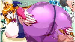 anus ass ass_grab backboob bat_wings bent_over bimbo blonde_hair breasts cameltoe capcom censored clothing cosplay curvy darkstalkers diva_mizuki elbow_gloves fingerless_gloves gloves gravion huge_ass huge_breasts jyubei large_breasts long_hair looking_back masturbation morrigan_aensland morrigan_aensland_(cosplay) nail_polish partially_visible_anus penis plump pubic_hair purple_eyes pussy see-through sideboob smile spandex spread tachibana_mizuki thighs translation_request wings