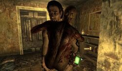 1boy 1girls 3d ass bethesda_softworks fallout fallout_3 ghoul_(fallout) human lone_wanderer post-human sex straight