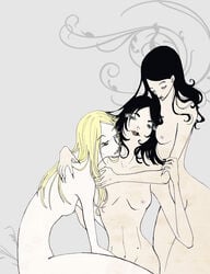 3girls andromeda_tonks bellatrix_lestrange embrace harry_potter incest multiple_girls naked narcissa_malfoy nipples siblings sister sisters tagme threesome yuri