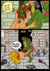 1boy 1girls akabur april_o'neil april_o'neil_(tmnt_1987) asphyxiation balls_deep bleeding_mascara breasts camcorder camera channel_6_news choking choking_on_cock comic cum_in_throat deepthroat fellatio female forced forced_oral hamato_yoshi hamato_yoshi_(tmnt_1987) human male master_splinter master_splinter_(tmnt_1987) michelangelo microphone nail_polish nipples page_14 rape rat rodent runny_makeup sewer sewer_rat sex spitroast straight tears teenage_mutant_ninja_turtles text throat_bulge tmnt_1987 topless