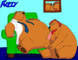 arianna_the_bear bear brother_and_sister fellatio husband_and_wife obese_female the_cleveland_show tim_the_bear uncensored