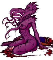 dungeons_and_dragons female female_focus gore illithid mind_flayer tagme tehwalrus_edits