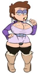 aged_up ball_bulge balls balls_in_panties balls_under_clothes belly_button bimbo bimbofication boots bored breasts brown_hair bulge cameltail cleavage dipper_pines disney disney_channel dunnhierdraws earrings erect_nipples erection erection_in_panties erection_under_clothes erection_under_skirt eye_bags eyeshadow futanari girly gravity_falls hand_on_hip high_heel_boots high_heels hoop_earrings hourglass_figure huge_breasts intersex light_skin lollipop long_sleeves makeup nipple_bulge open_mouth pacifica_northwest_(cosplay) panties panty_bulge penis penis_bulge penis_in_panties penis_under_clothes penis_under_skirt purple_eyeshadow purple_vest shiny_skin short_hair shortstack shortstackified simple_background skirt smooth_skin solo source_request thick_thighs thigh_squish thighhighs thighs tongue_out tube_skirt vest white_background wide_hips