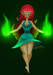 breasts green_eyes red_hair tanned tonero wuya xiaolin_showdown