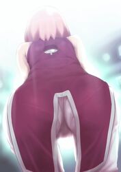 1girls ass ass_focus bare_arms bare_shoulders bent_over boruto:_naruto_next_generations clothing dat_ass dress eeshin_(eishin5584) facing_away female flashing from_behind fully_clothed long_hair mature mature_female milf naruto naruto_(series) pants pink_hair presenting presenting_ass presenting_self round_ass sakura_haruno sleeveless_dress solo solo_focus standing sunlight