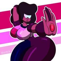 2019 ass big_ass breasts cartoon_network crystal_gem drawsputin fully_clothed garnet_(steven_universe) gem_(species) gem_fusion glasses steven_universe thick_ass thick_thighs thighs