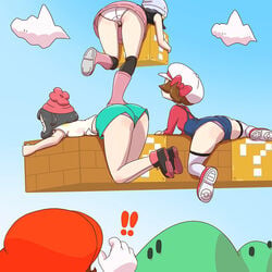 dawn (pokemon) from mario (series) by microsd (artist)