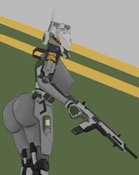 d34h gun presenting_hindquarters robot robot_girl spectre_(titanfall) titanfall weapon