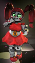 3d baby_(fnafsl) circus_baby circus_baby_(fnaf) circus_booby five_nights_at_freddy's only_female rktzxq robot robot_girl robot_humanoid sister_location standing