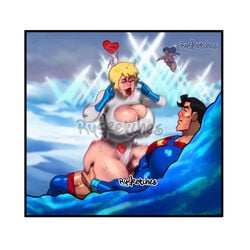 ambiguous_penetration big_breasts black_hair blonde_hair blush clark_kent clothed_sex cowgirl_position dc_comics diana_prince fortress_of_solitude incest justice_league kara_zor-l karen_starr male/female meme pants_down power_girl rysketches straight superhero superheroine superman superman_(series) sweat think_mark_think! wonder_woman wonder_woman_(series)