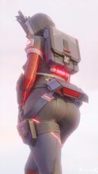 1girls 3d alternate_costume apex_legends ass blender clothed clothing dat_ass female female_focus female_only from_behind latina loba_(apex_legends) looking_away petty_theft_loba respawn_entertainment vulpeculy weapon