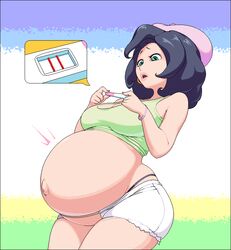 1girls female female_only huge_belly maternal-reads pregnant ready_to_pop solo