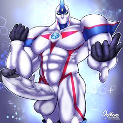 1boy artist_name big_penis blue_eyes boner elemental_hero_neos erection erickbsan gay hi_res highres konami male male_only muscular muscular_male penis solo solo_male tagme yu-gi-oh! yu-gi-oh!_gx