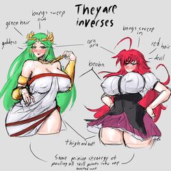 palutena from high school dxd by lapotato8