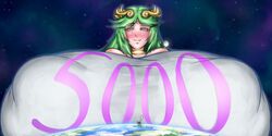 earth female giantess giga_giantess goddess huge_breasts hyper_breasts kid_icarus lapotato8 macro medusa_(kid_icarus) nintendo palutena planet space tagme