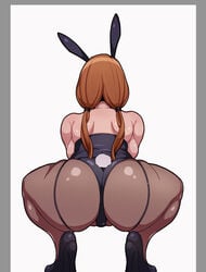 1girls 2020 aged_up alternate_version_available ass ass_focus big_breasts black_high_heels black_leotard black_pantyhose breasts brown_hair bunny_ears bunny_girl bunnysuit clothed clothing covered_pussy female female_focus female_only fully_clothed high_heels huge_breasts human karakai_jouzu_no_takagi-san leotard light_skin pale_skin pantyhose partially_visible_vulva playboy_bunny pmstar ponytail shiny_skin simple_background solo solo_female solo_focus squatting takagi-san thighs tight_clothing twintails white_background