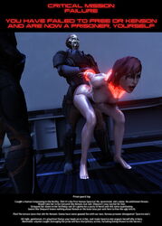 3d armor arms arms_behind_back bad_end batarian big_breasts blender breasts clothed_male_nude_female commander_shepard doggy_style erect_nipples female female_protagonist femshep fucked_silly green_eyes hands_behind_back hi_res interspecies legs letterbox letterboxed mass_effect nipples pleasure_face prison prison_guard prisoner red_hair slave slave_collar slavegirl smile smiling standing standing_doggy_style standing_sex text thighs toes vg05