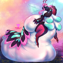 1girls 4_breasts arthropod bbw bee bee_girl big_breasts big_butt breasts butt egg expansion fat hi_res huge_breasts huge_butt insects multi_breast overweight overweight_female owlkaline queen_neapolitan queen_neapolitan_(artist) solo weight_gain wings