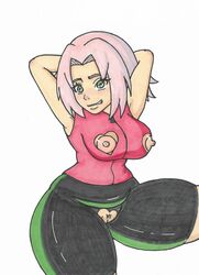 brownpidgeon heart_cutout naruto naruto_shippuden pink_hair sakura_haruno