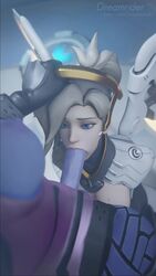 1futa 1girls 3d 9:16 animated big_penis blender deepthroat dreamrider dubious_consent erection fellatio female futa_on_female futanari mercy no_sound oral overwatch penis shorter_than_10_seconds vertical_video video widowmaker