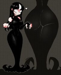 ass ass_focus big_breasts black_hair cute dat_ass mob_face monster_girl multiple_views noss_the_nosferatu_(crap-man) tagme thick thick_ass thick_thighs tight_clothing vampire venky