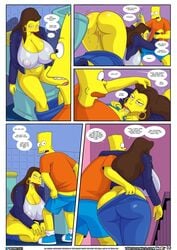 1boy 1boy1girl 1girls age_difference apple_butt arabatos ass bart_simpson big_ass big_breasts breasts brown_hair bust busty cleavage comic curvy dat_ass english english_text eyelashes fat_ass female hyper_breasts large_ass large_breasts long_hair male male/female mature_female milf older_female ruth_powers speech_bubble straight text the_simpsons thick thick_legs thick_thighs upper_body ventzcomics ventzx voluptuous yellow_body yellow_skin younger_male