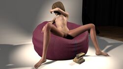 3d breasts camera covering_face female female_focus justtrying life_is_strange max_caulfield naked nipples photo_shoot pussy sitting