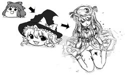 marisa_kirisame patchouli_knowledge reimu_hakurei touhou yukkuri