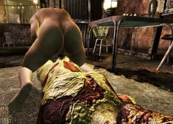 1boy 1girls 3d ass fallout fallout_3 garry's_mod ghoul_(fallout) human lone_wanderer post-human sex straight