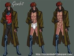 1boy character_sheet gambit harperdude5 male male_only marvel solo standing straight_hair tagme x-men