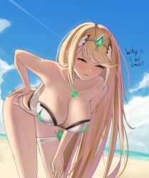 mythra (radiant beach) (xenoblade) from xenoblade (series) by succducc888
