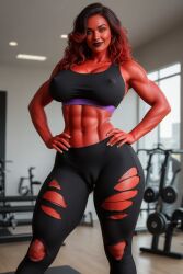red she-hulk from marvel