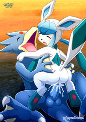 ass balls bbmbbf closed_eyes cum cum_in_pussy cum_inside female furry glaceon golduck male male/female nintendo open_mouth palcomix penis pokemon pokemon_(species) pokepornlive sex tongue vaginal_penetration vaginal_sex