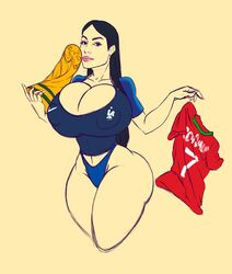 1girls 2018_fifa_world_cup alternate_version_available big_breasts bimbo black_hair breasts bursting_breasts busty cleavage clothing curvy dargoden digital_drawing_(artwork) digital_media_(artwork) eyelashes female female_only fifa fifa_2018 fifa_world_cup_trophy football france french_football_team hips hourglass_figure human human_only large_breasts legs light-skinned_female light_skin lips lipstick long_hair portugal soccer_player soccer_uniform thick thick_ass thick_legs thick_lips thick_thighs thighs trophy upper_body voluptuous wide_hips world_cup