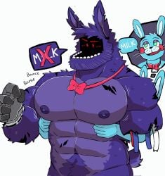toy bonnie (fnaf) from five nights at freddy's by akidracokun