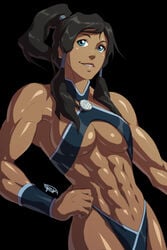 abs artipelago avatar_the_last_airbender big_breasts elee0228 korra medium_breasts muscular muscular_female smooth_skin swimsuit tagme the_legend_of_korra