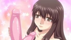 1boy 2d 2girls anal anal_insertion anal_penetration animated ass big_ass big_breasts big_butt big_nipples bitch_na_inane-sama black_hair breast_size_difference brown_hair censored creampie cum dildo dildo_in_ass dildo_in_pussy domination double_penetration female glasses hentai huge_dildo japanese_dialogue japanese_language long_hair male mosaic_censoring mp4 music nipples penetration queen_bee_(animation_studio) screencap sex_toy sound squirt standing_sex strap-on tagme vaginal_penetration video voice_acted