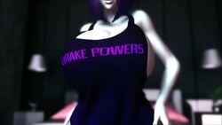 1girls 3d animated breasts busty cambion clothing dc dc_comics demon demon_girl drakepowers english_text female female_focus female_only forehead_jewel grey_skin half_demon hourglass_figure huge_breasts human humanoid looking_at_viewer mp4 no_sound purple_hair rachel_roth raven_(dc) shirt solo superhero superheroine teen_titans thick_legs thick_thighs thighs upper_body video wide_hips